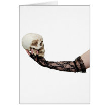 SkullLace040309 Greeting Card