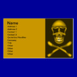 skullNcrossbones_Vector PIRATE SKULL CROSSBONES business cards