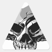 skull, music, vector, audio, stylish, fleek, headphones, style, dead, beat, horror, Sticker with custom graphic design