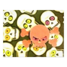 Skulls Across the Page Invitations