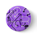 Skulls and arrows. pinback button