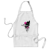Skulls-and-Curls Aprons