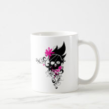 Skulls-and-Curls Coffee Mugs