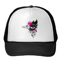 Skulls-and-Curls Hats