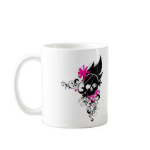 Skulls-and-Curls Coffee Mugs