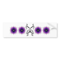 Skulls and Daisies bumper stickers by ShadiZar Skulls and Daisies bumper stickers