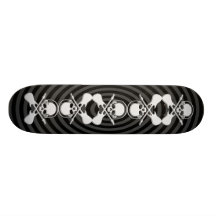 SKULLS AND GUITARS SKATEBOARDS