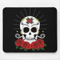 Skulls and Roses Mousepad