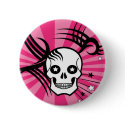 Skulls and Stars button