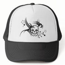 Skulls and Stars hats by ChristinasCanvas Skulls and Stars hats