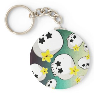 Skulls And Stars! keychain