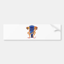 Skulls and Tikis Bumper Sticker
