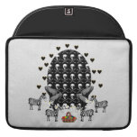 Skulls and Zebras Easter Egg Sleeve For MacBook Pro
