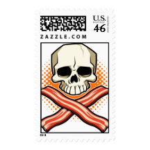 Skulls & Bacon Stamp