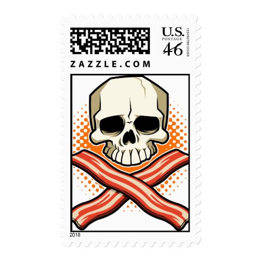 Skulls & Bacon Stamp