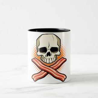 Skulls & Bacon Two_Tone Mug mug