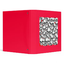 SKULLS 3 RING BINDERS