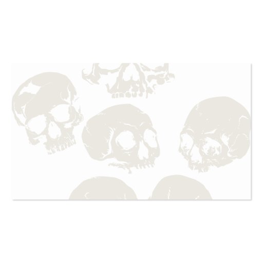 Skulls & Birds Business Card (back side)