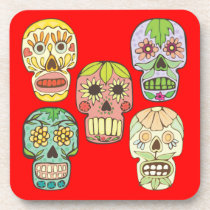 Skulls Coasters cork coasters