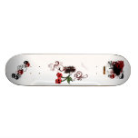 skulls custom skate board