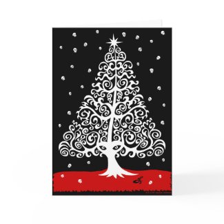 Skulls for Christmas card
