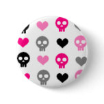 Skulls & Hearts Button