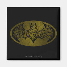 Skulls in Bat Symbol Magnets