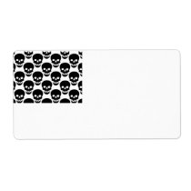 skulls personalized shipping label