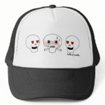 Skulls Love Mushroom Doodle Art Hat