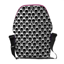 skulls courier bags