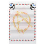 Skulls N Fire Anarchy-Full Customized Stationery