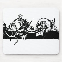 Skulls on a Vine. Circa 1901 Mexico. Mousepads