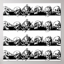 Skulls on a Vine. Circa 1901 Mexico Poster