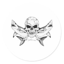 Skulls/Pirates Collection by FishTs.com Stickers