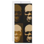 Skulls Pop Art Style Personalized Rack Card