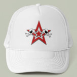Skulls Red Star Hat