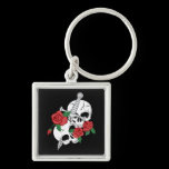 Skulls, Roses and Dagger keychains