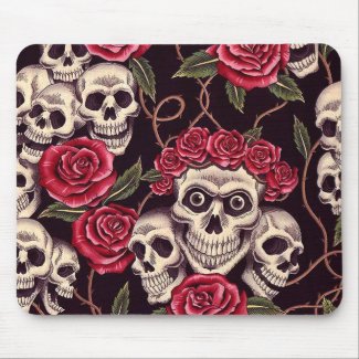 Skulls & Roses mousepad