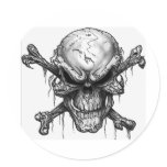 skulls sticker