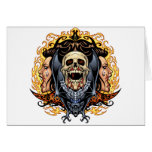 Skulls, Vampires and Bats customizable by Al Rio. Greeting Card
