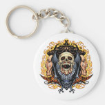 Skulls, Vampires and Bats customizable by Al Rio. Keychain