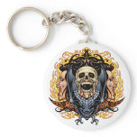 Skulls, Vampires and Bats customizable by Al Rio. Key Chain