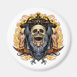 Skulls, Vampires and Bats customizable by Al Rio. Refrigerator Magnets