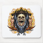 Skulls, Vampires and Bats customizable by Al Rio. Mouse Pad