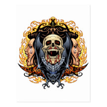 Skulls, Vampires and Bats customizable by Al Rio. Post Cards