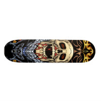 Skulls, Vampires and Bats customizable by Al Rio Skateboard Deck