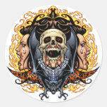 Skulls, Vampires and Bats customizable by Al Rio. Sticker