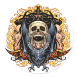 Skulls, Vampires and Bats customizable by Al Rio. Sticker