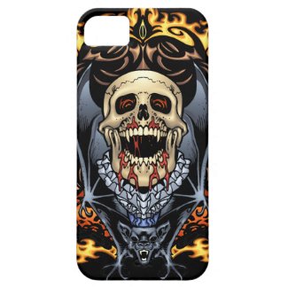 Skulls, Vampires and Bats Gothic Design by Al Rio iPhone 5 Cover