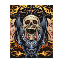 gothic,, skull,, skulls,, vampire,, vampires,, bat,, fire,, blood,, al rio, Flyer with custom graphic design